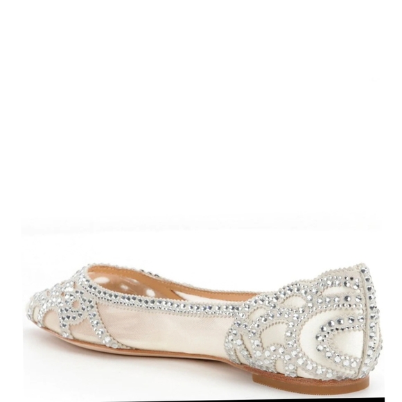 Bhldn ×Gigi Rhinestone-Embellished Pointed-Toe Flats - Picture 8 of 15